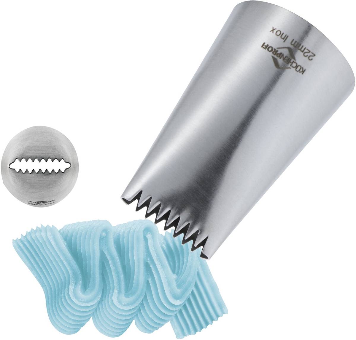 Küchenprofi Zdobící špička, hvězdicová stuha, 22 cm