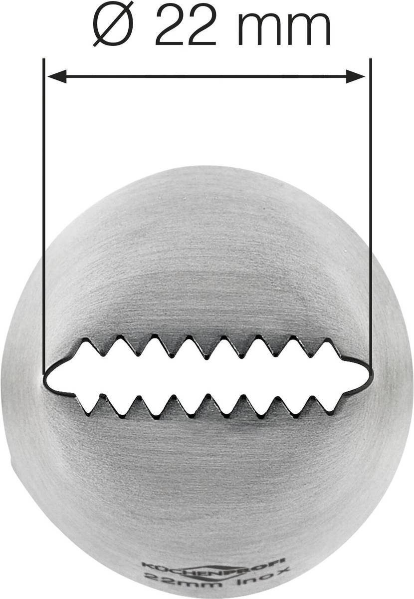 Küchenprofi Zdobící špička, hvězdicová stuha, 22 cm