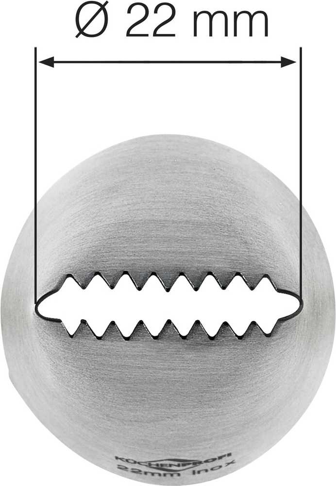 Küchenprofi Zdobící špička, hvězdicová stuha, 22 cm