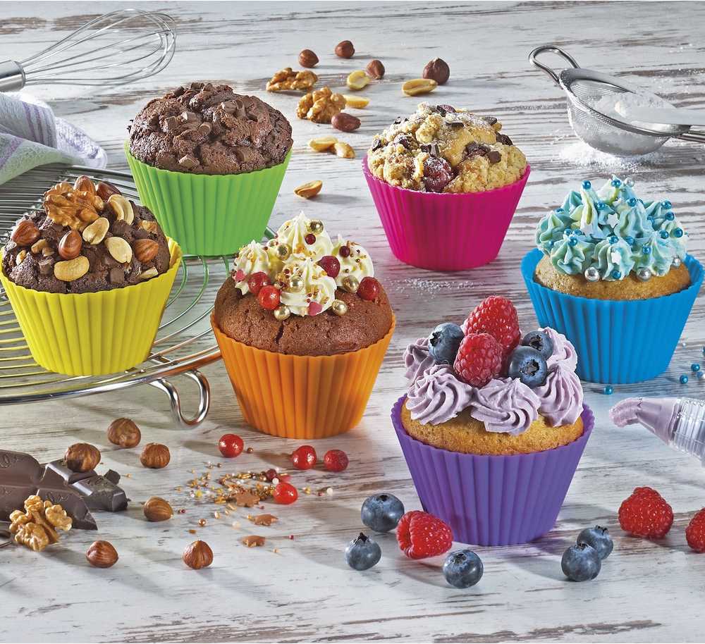 Küchenprofi Formičky na muffiny, 9 cm, 6 ks