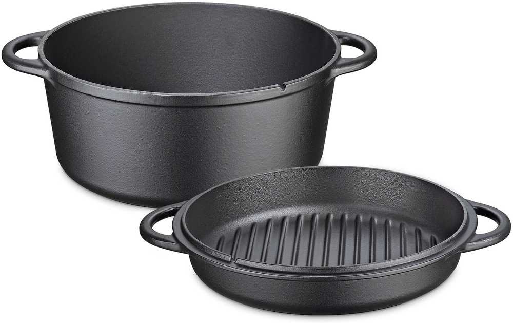 Küchenprofi Litinový hrnec, 26 cm, černá