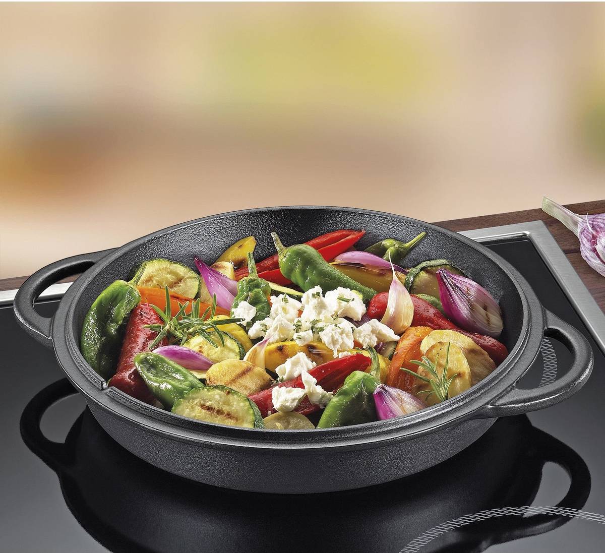 Küchenprofi Litinový hrnec, 26 cm, černá