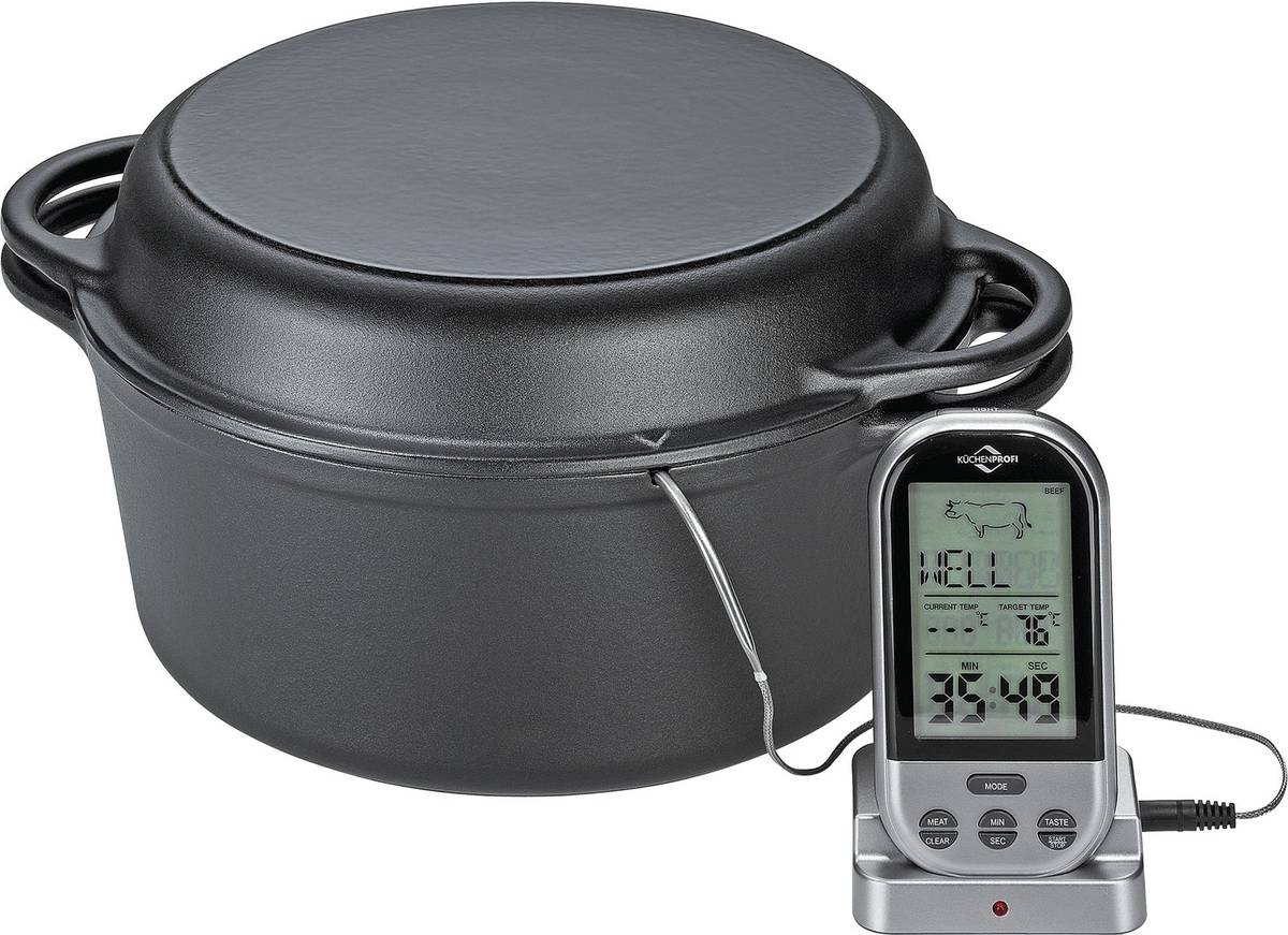 Küchenprofi Litinový hrnec, 26 cm, černá