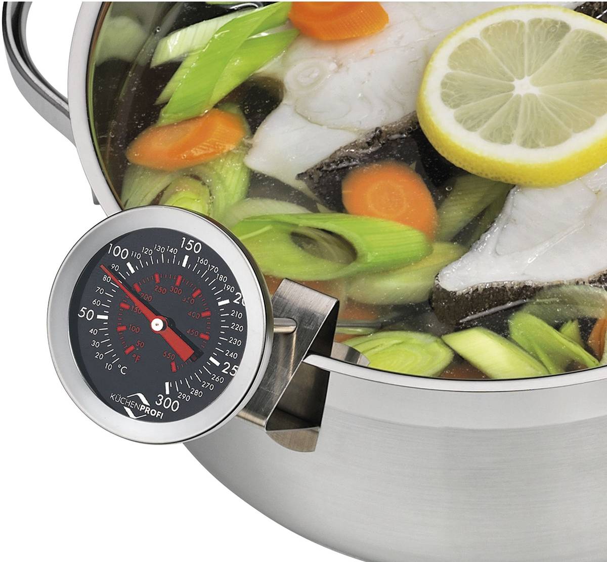 Küchenprofi Teploměr na smažení, 5.5 cm, černá