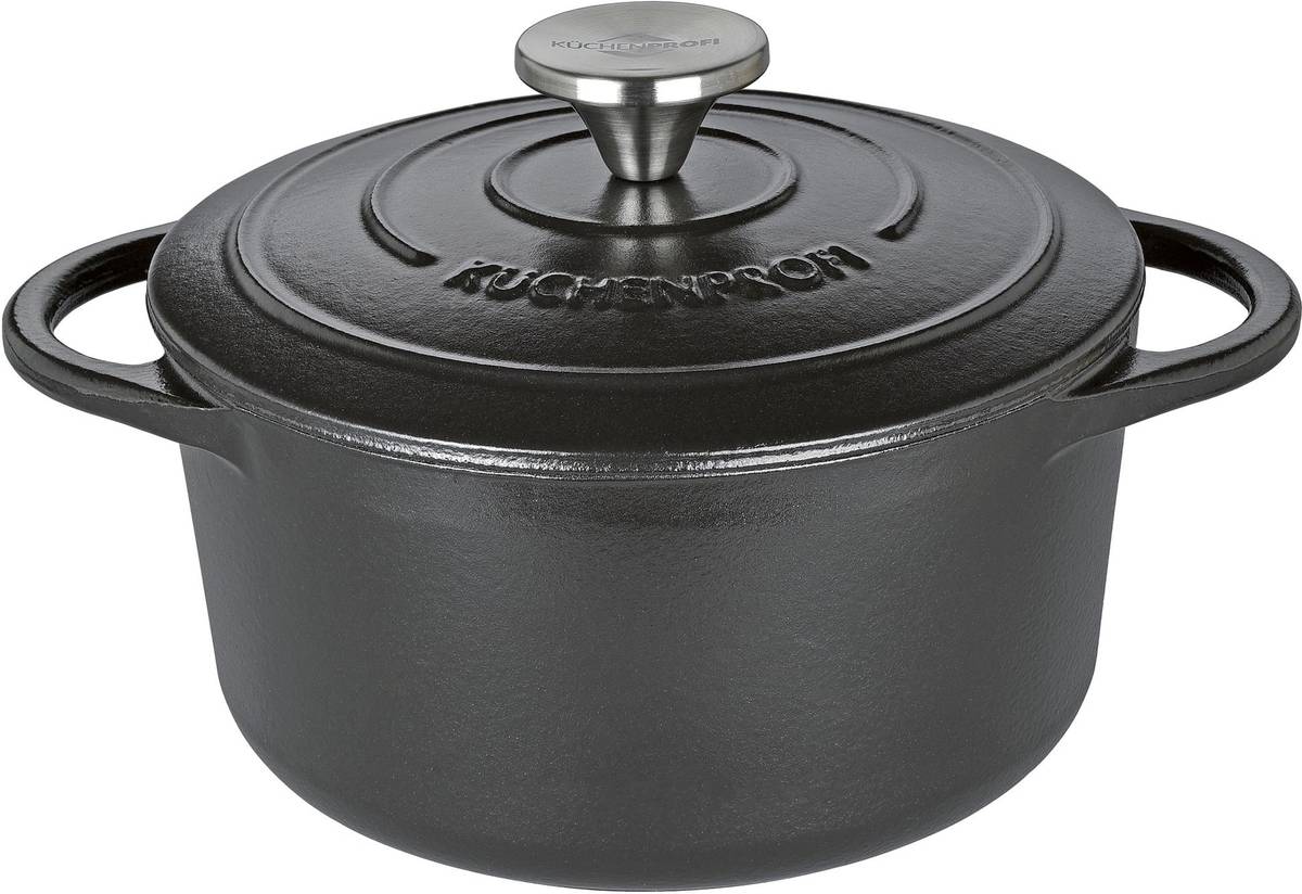 Küchenprofi Litinový hrnec, 20 cm, černá