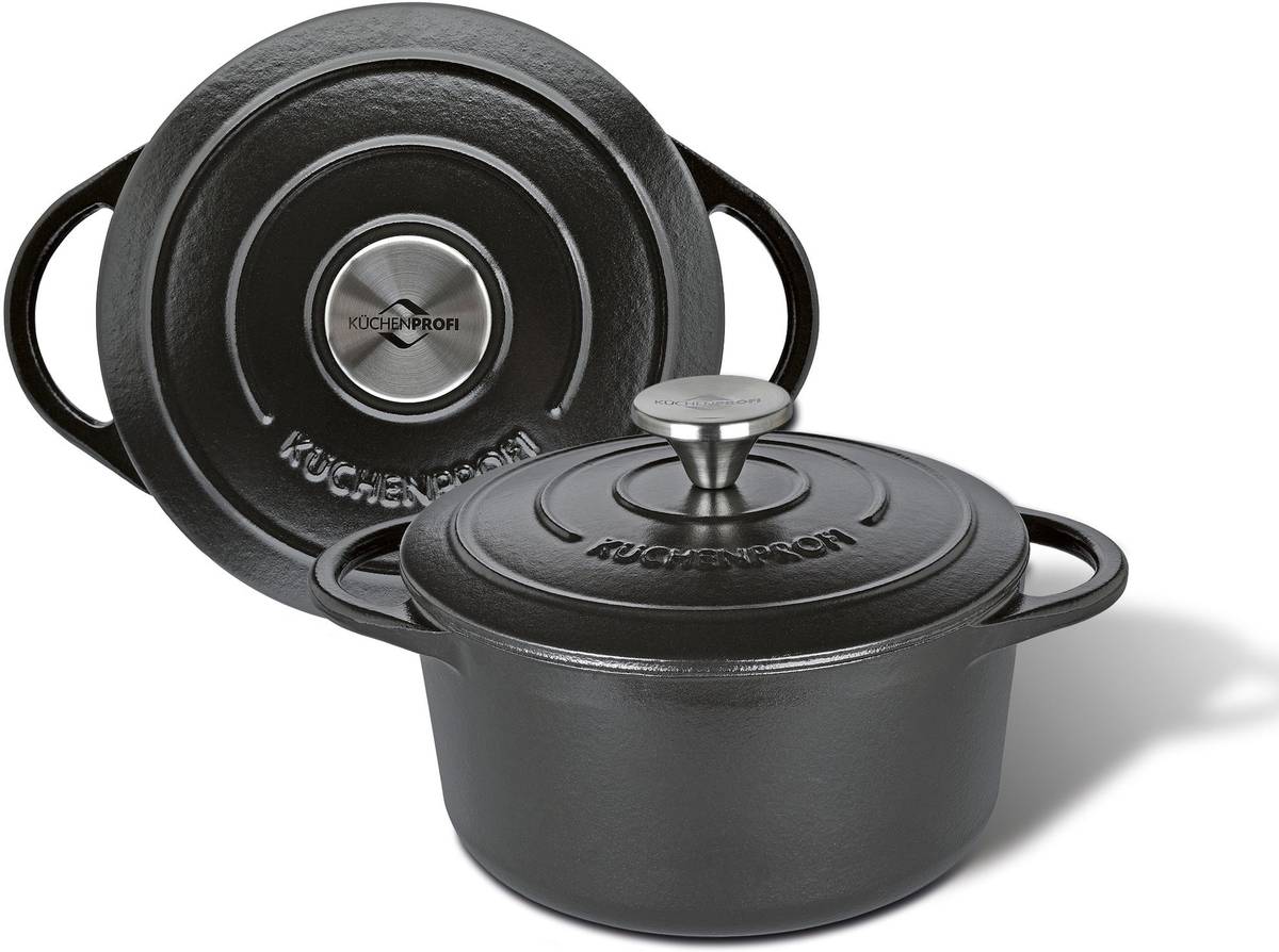 Küchenprofi Litinový hrnec, 20 cm, černá