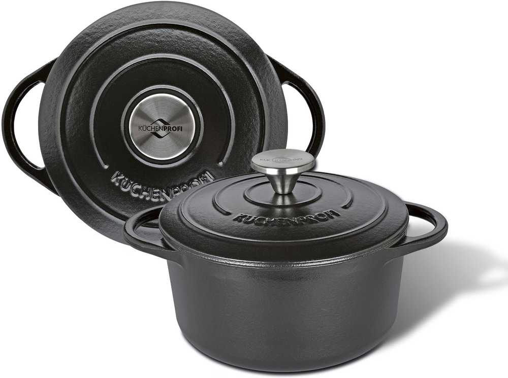 Küchenprofi Litinový hrnec, 20 cm, černá