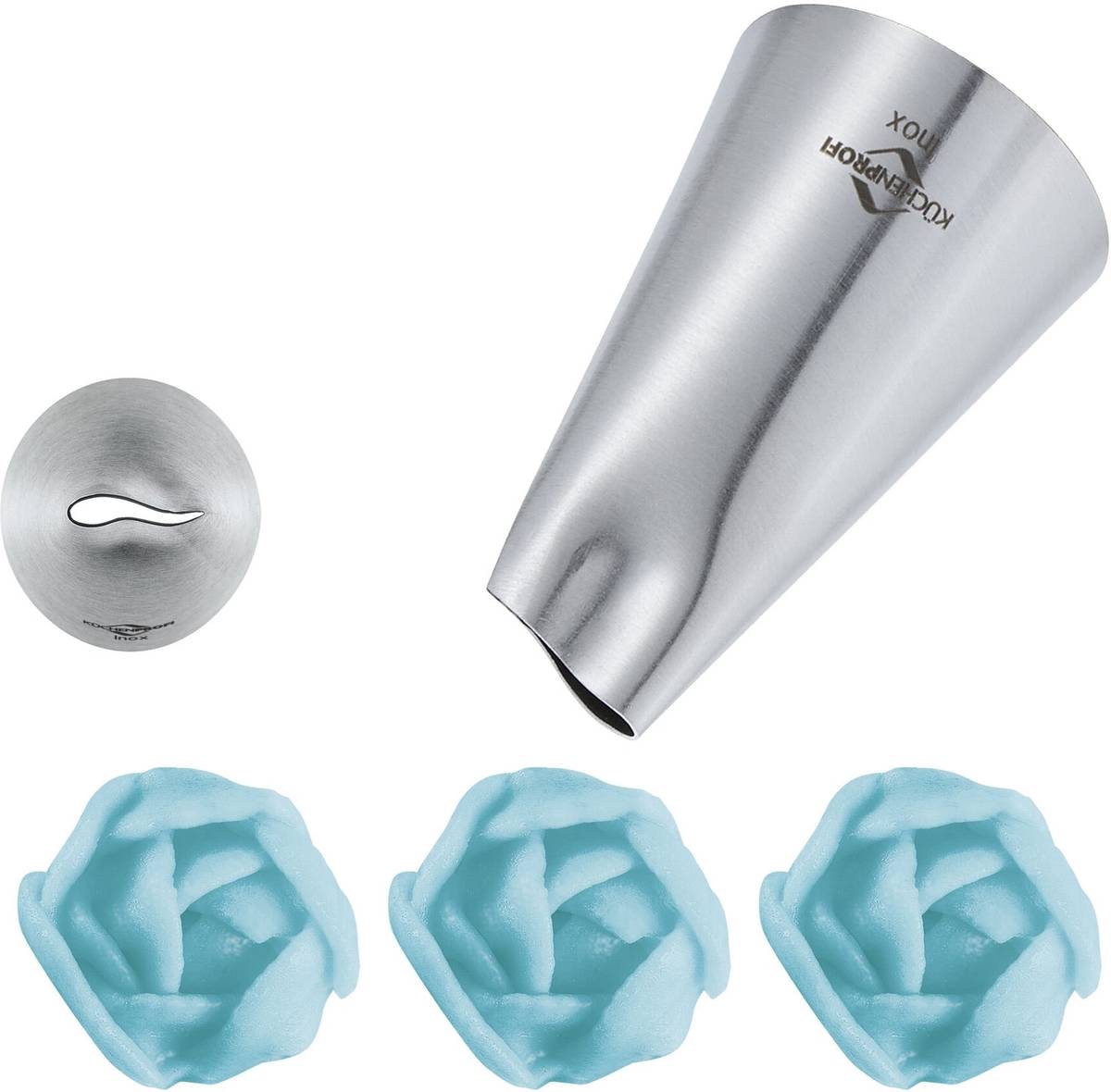 Küchenprofi Zdobící špička, růžové lístky, 14 mm