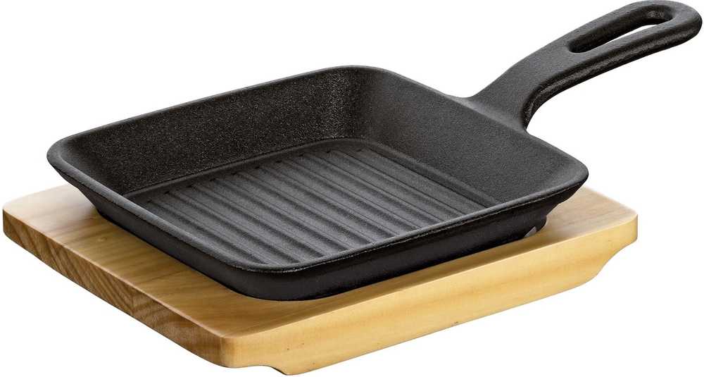 Küchenprofi Servírovací pánev s dřevěným prkénkem