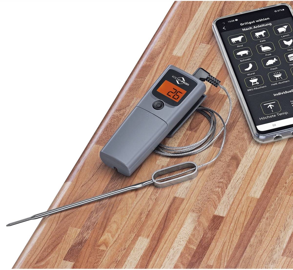 Küchenprofi Teploměr na pečení a grilování Smart
