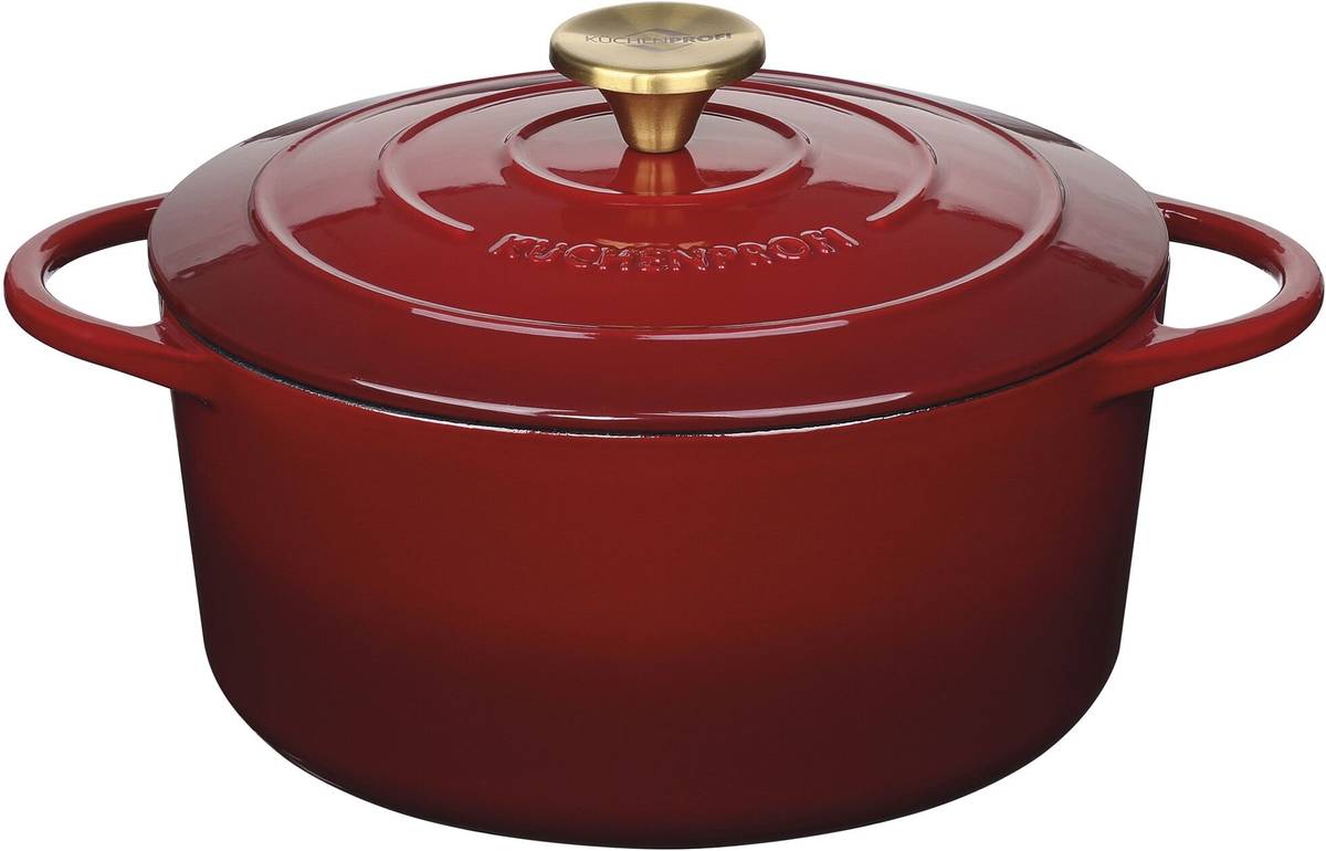 Küchenprofi Litinový hrnec, 24 cm, vínově červená