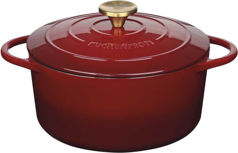 Küchenprofi Litinový hrnec, 24 cm, vínově červená