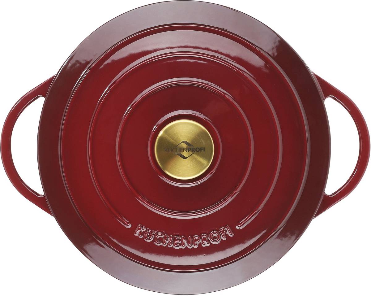 Küchenprofi Litinový hrnec, 24 cm, vínově červená