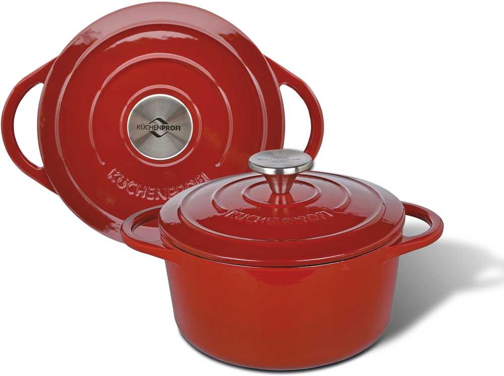 Küchenprofi Litinový hrnec, 20 cm, červená