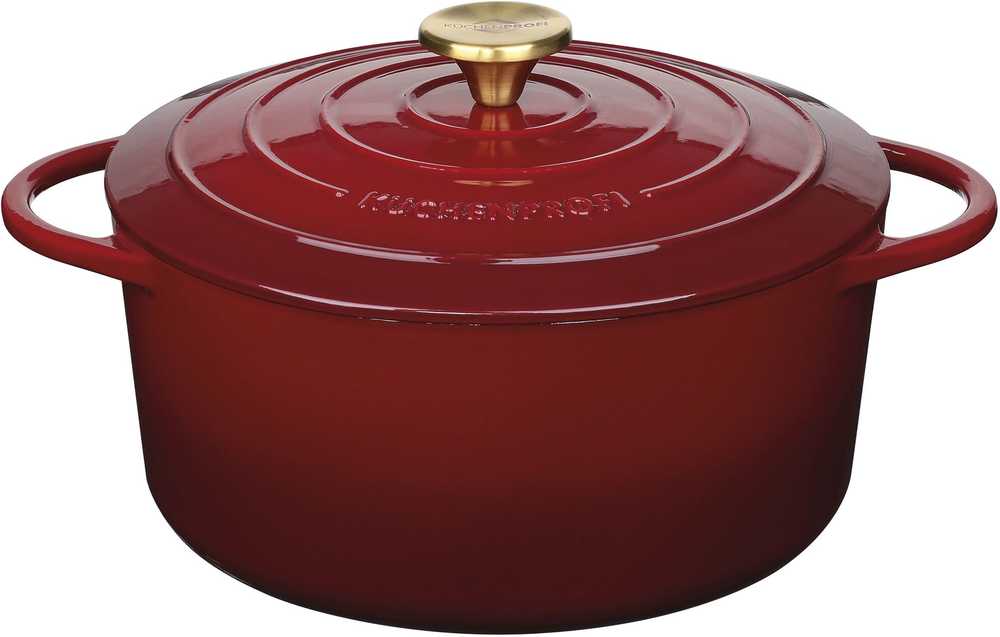 Küchenprofi Litinový hrnec, 26 cm, vínově červená