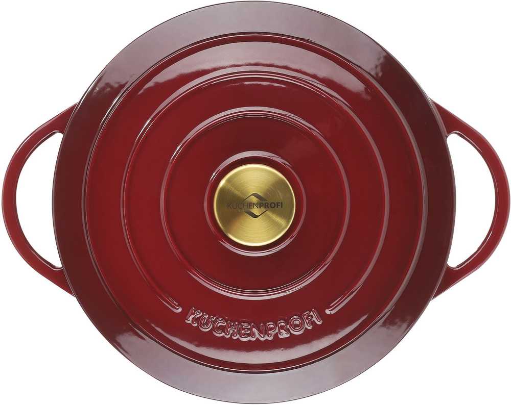 Küchenprofi Litinový hrnec, 26 cm, vínově červená
