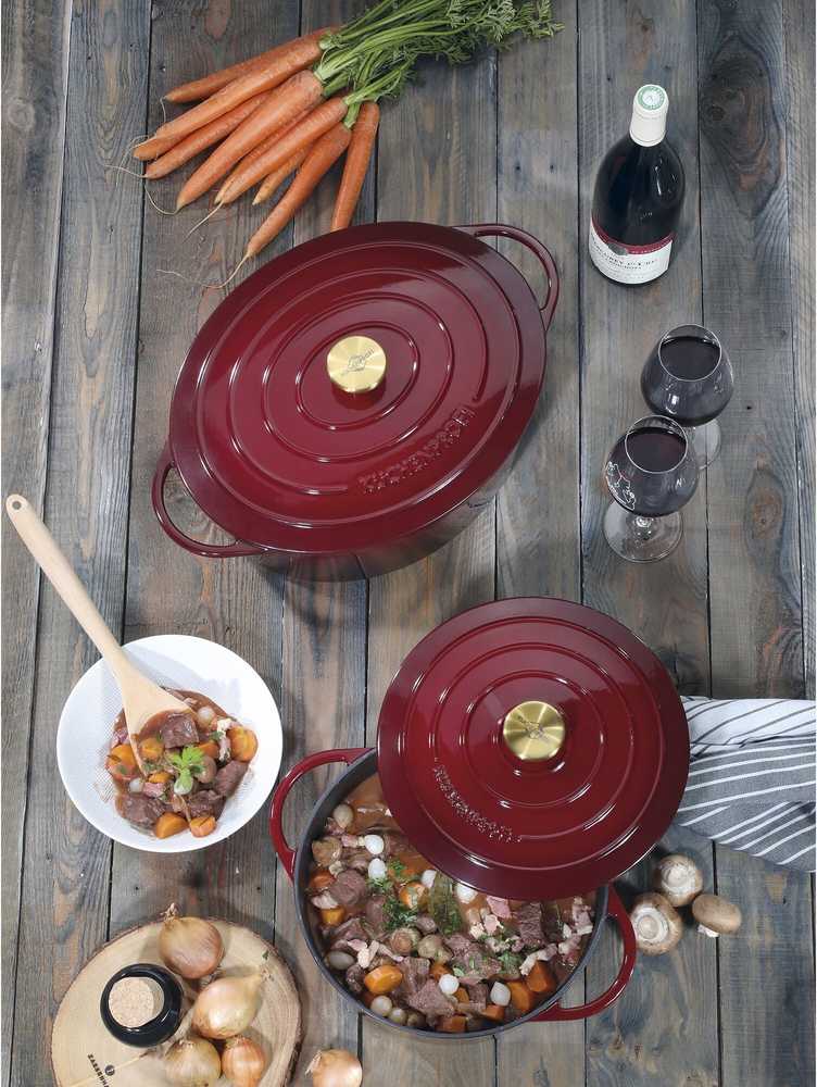 Küchenprofi Litinový hrnec, 26 cm, vínově červená