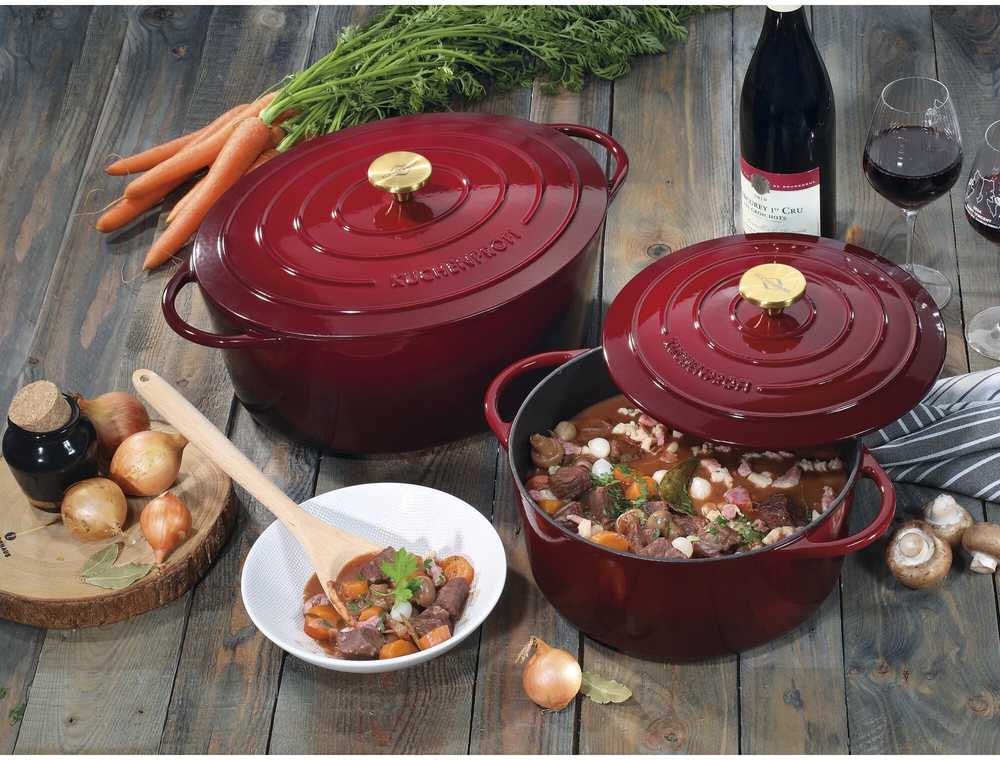 Küchenprofi Litinový hrnec, 26 cm, vínově červená