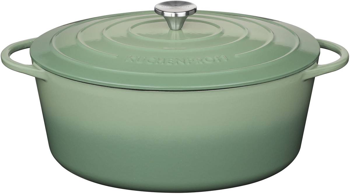 Küchenprofi Litinový hrnec, 35 cm, zelená