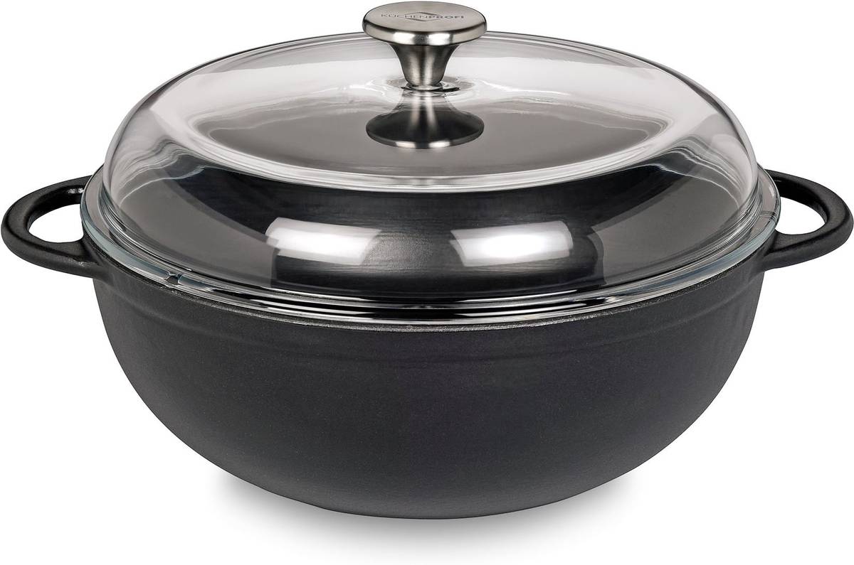 Küchenprofi Litinový hrnec Marmite, 28 cm, černá