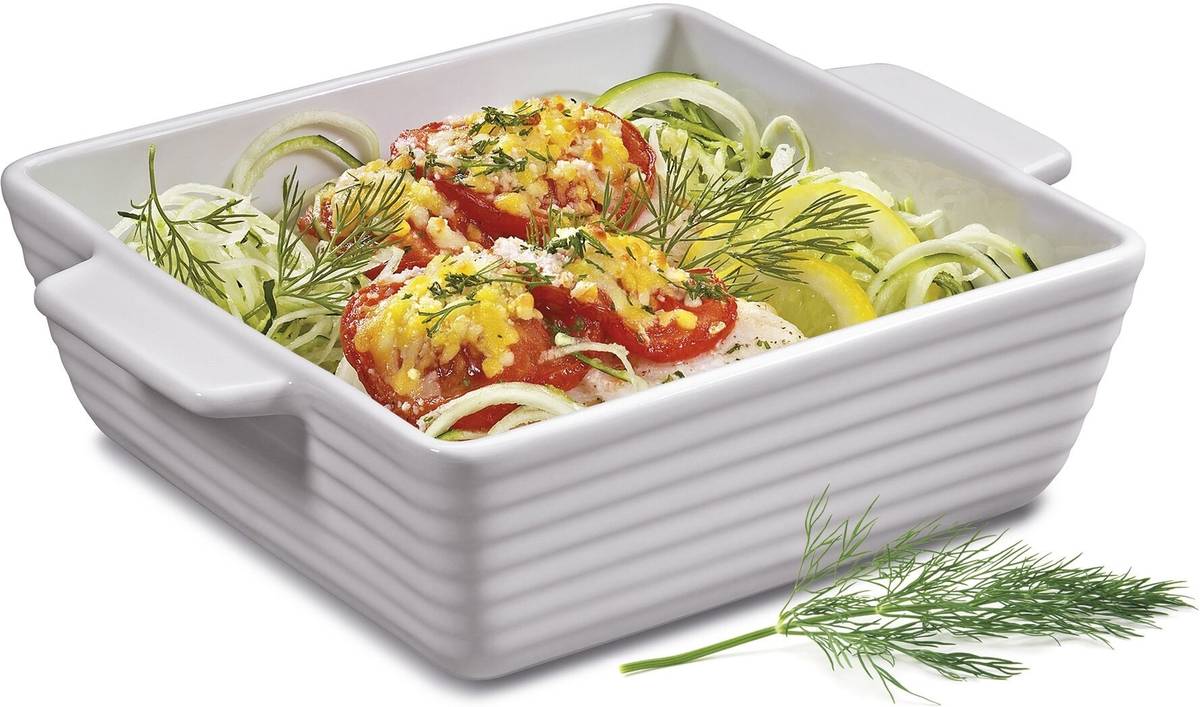 Küchenprofi Zapékací miska s rukojeťmi Burgund, čtvercová, 15 cm