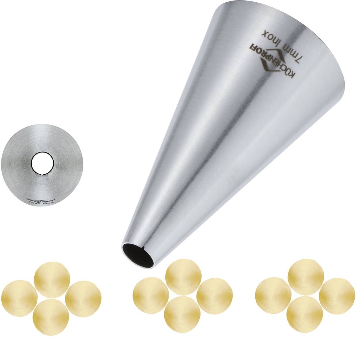 Küchenprofi Zdobící špička, kulatá, 7 mm