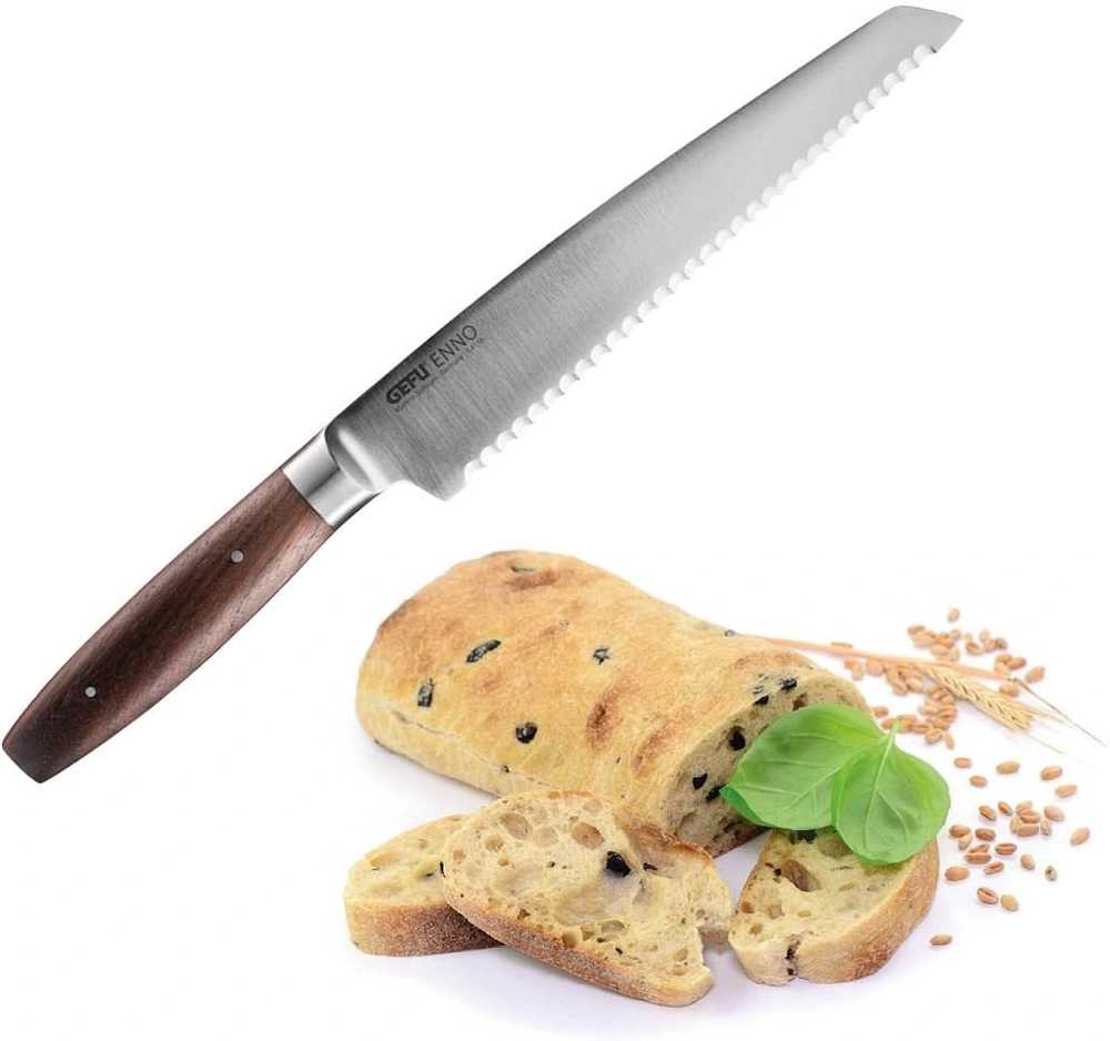 Gefu Enno Nůž na chléb s vroubkovanou čepelí, 21 cm
