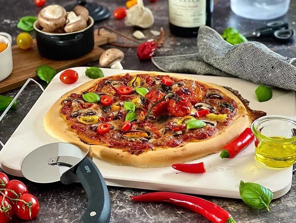 Gefu Darioso Sada pizza kamene, kráječe na pizzu a pizza lopatkou
