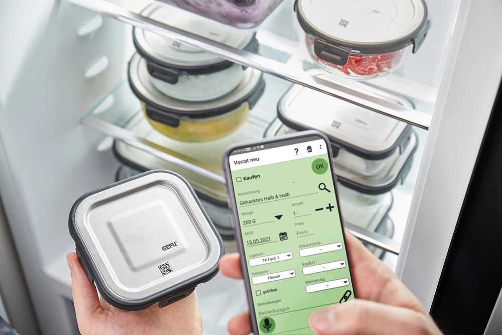 Gefu Milo Potravinová nádoba, obdélníková, 1500 ml