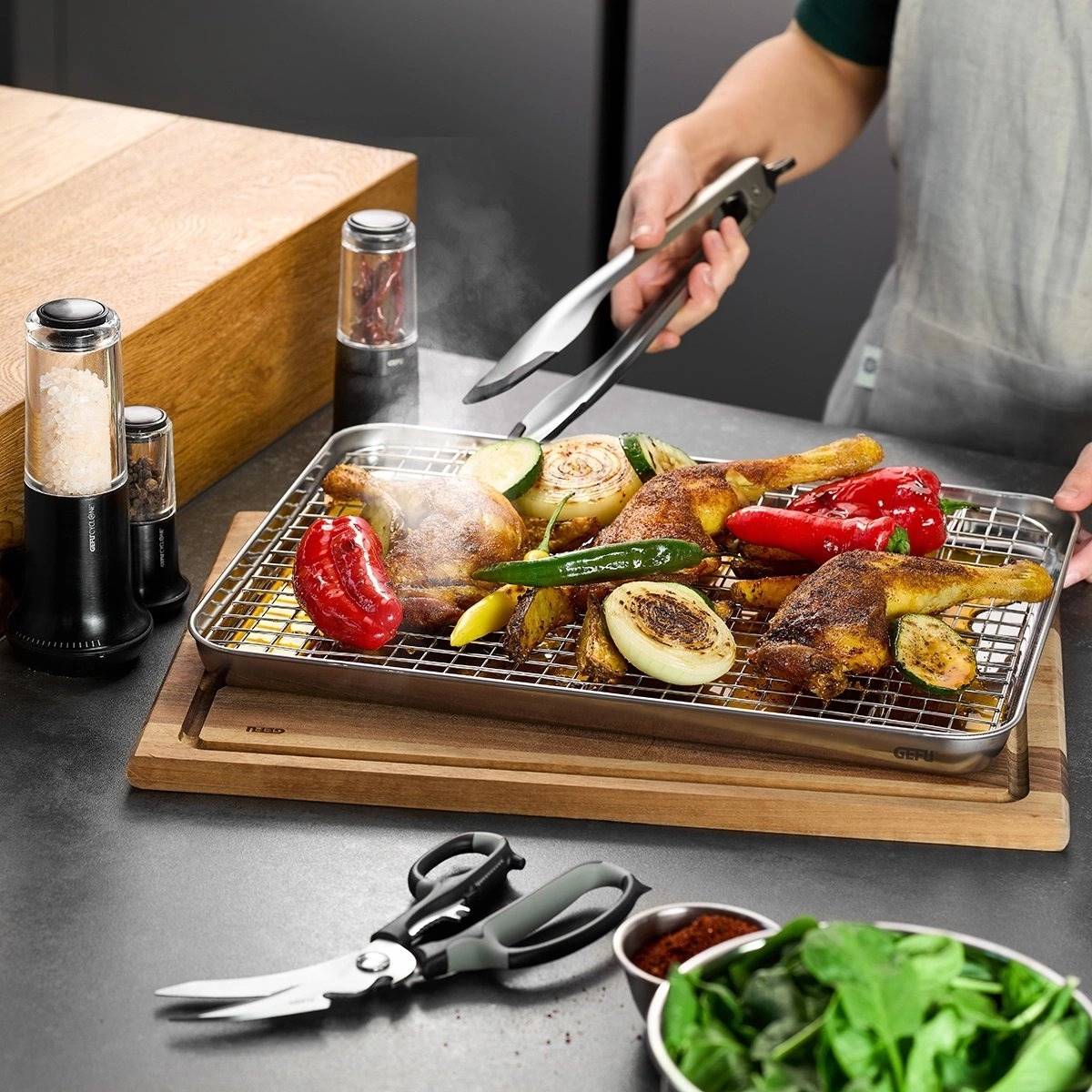 Gefu Pečicí plech s chladicí mřížkou Variado, 40.5 cm