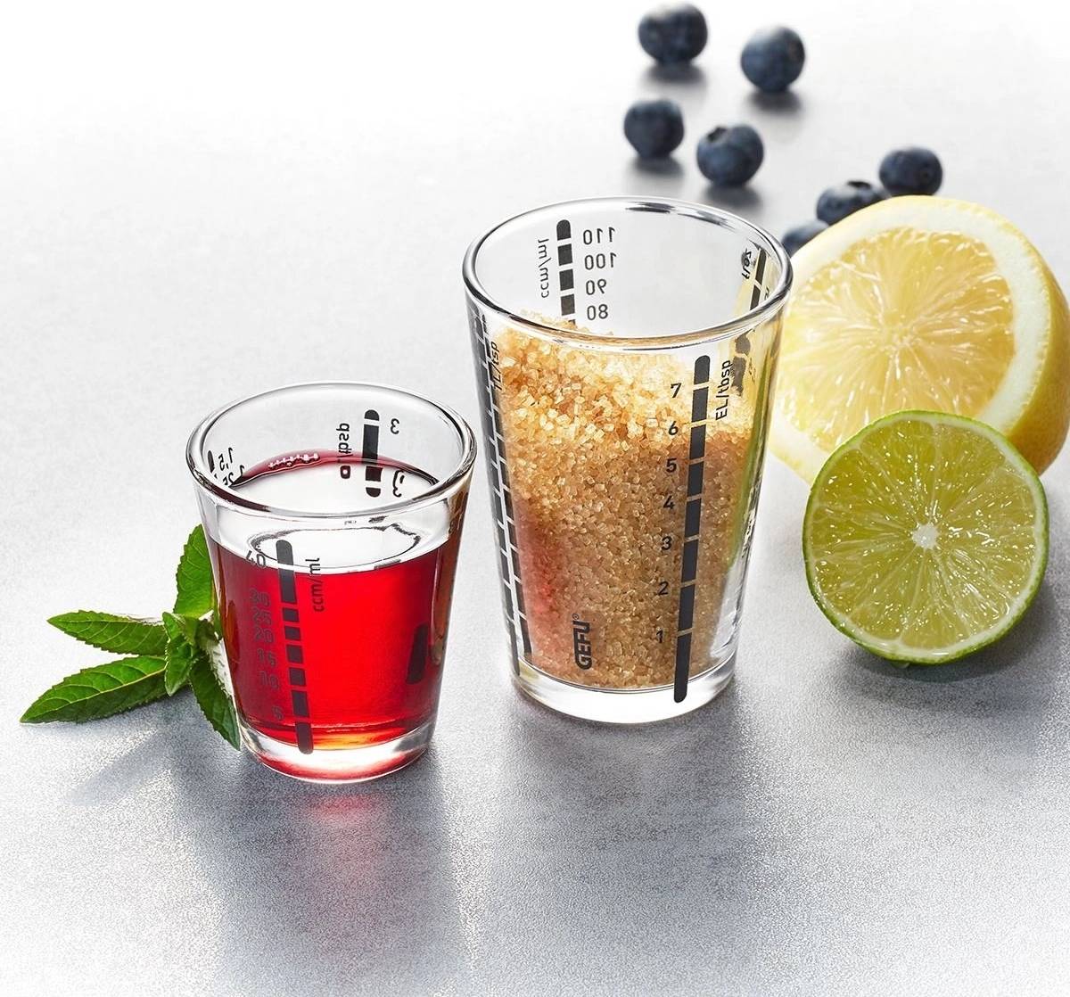 Gefu Skleněná odměrka Messi, mini, 100 ml