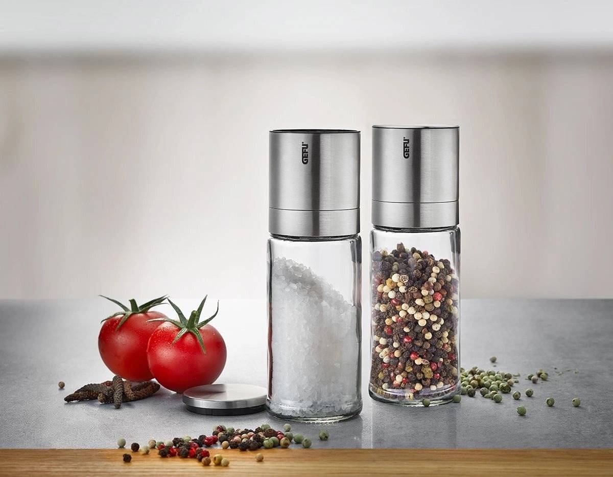 Gefu Sada mlýnků na sůl a pepř Lamola, 2 ks