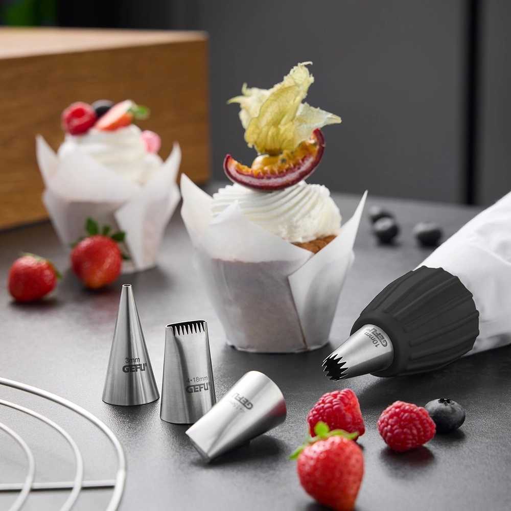 Gefu Set trysek na zdobení Decore, 4 ks