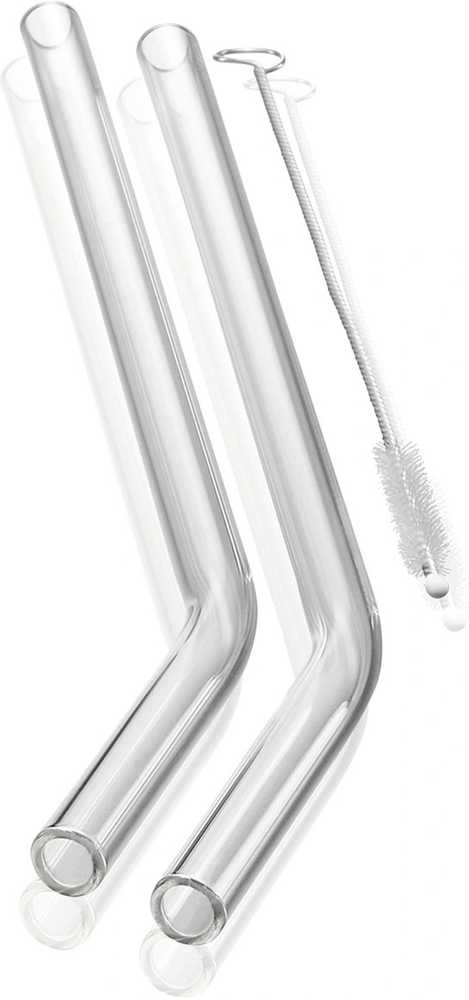 Gefu Future Skleněná brčka 4 ks, 23 cm