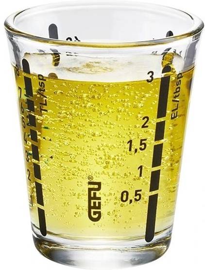 Gefu Skleněná odměrka Messi, mini, 40 ml