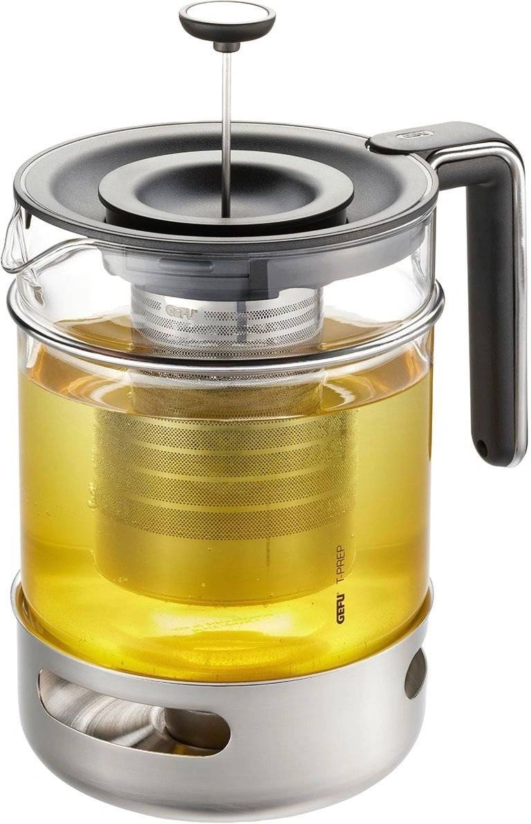 Gefu T-PREP Čajová konvice s filtrem a ohřívačem, 1.5 l