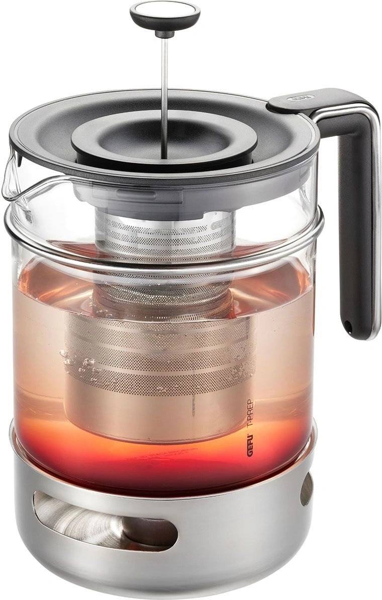Gefu T-PREP Čajová konvice s filtrem a ohřívačem, 1.5 l
