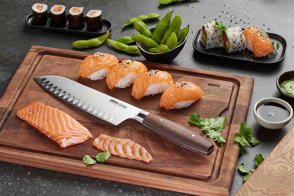 Gefu Enno Prkénko na krájení s drážkou, ořech, střední