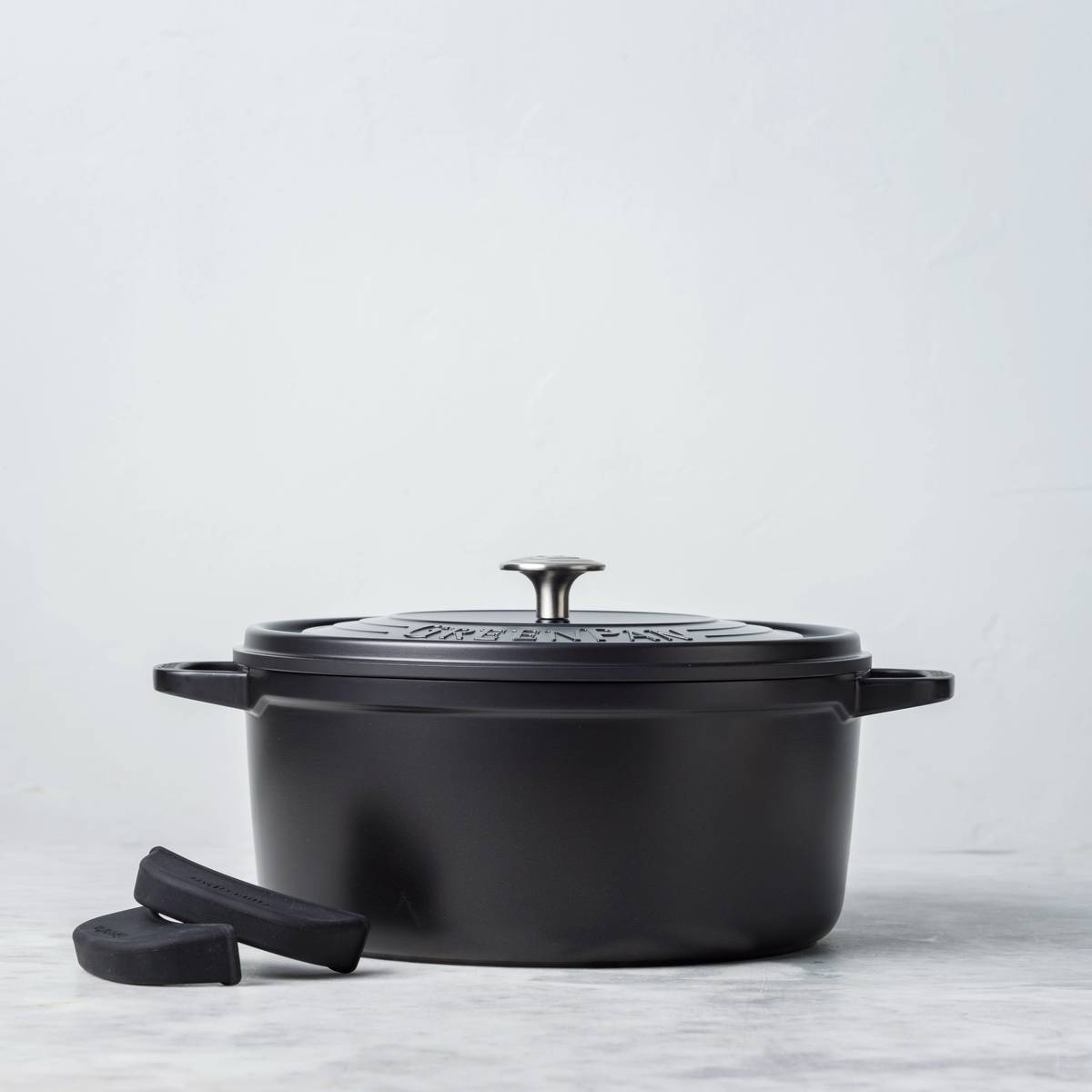 GreenPan Featherweights Kastrol z litého hliníku s poklicí, 22 cm