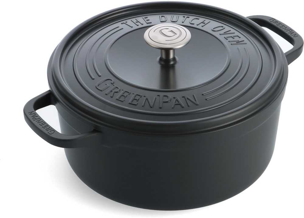 GreenPan Featherweights Kastrol z litého hliníku s poklicí, 26 cm
