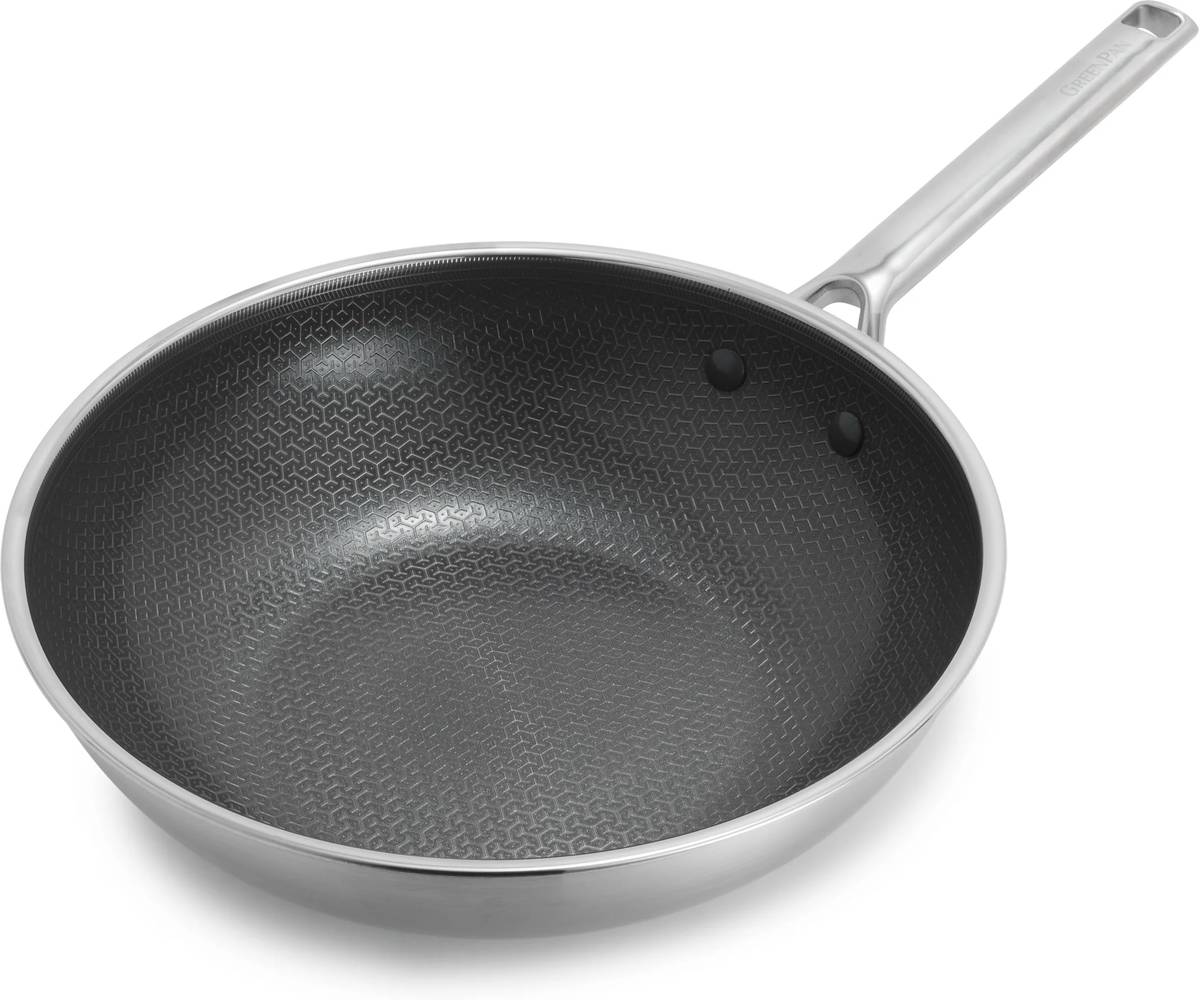 GreenPan APEX Nerezová pánev Wok, 28 cm