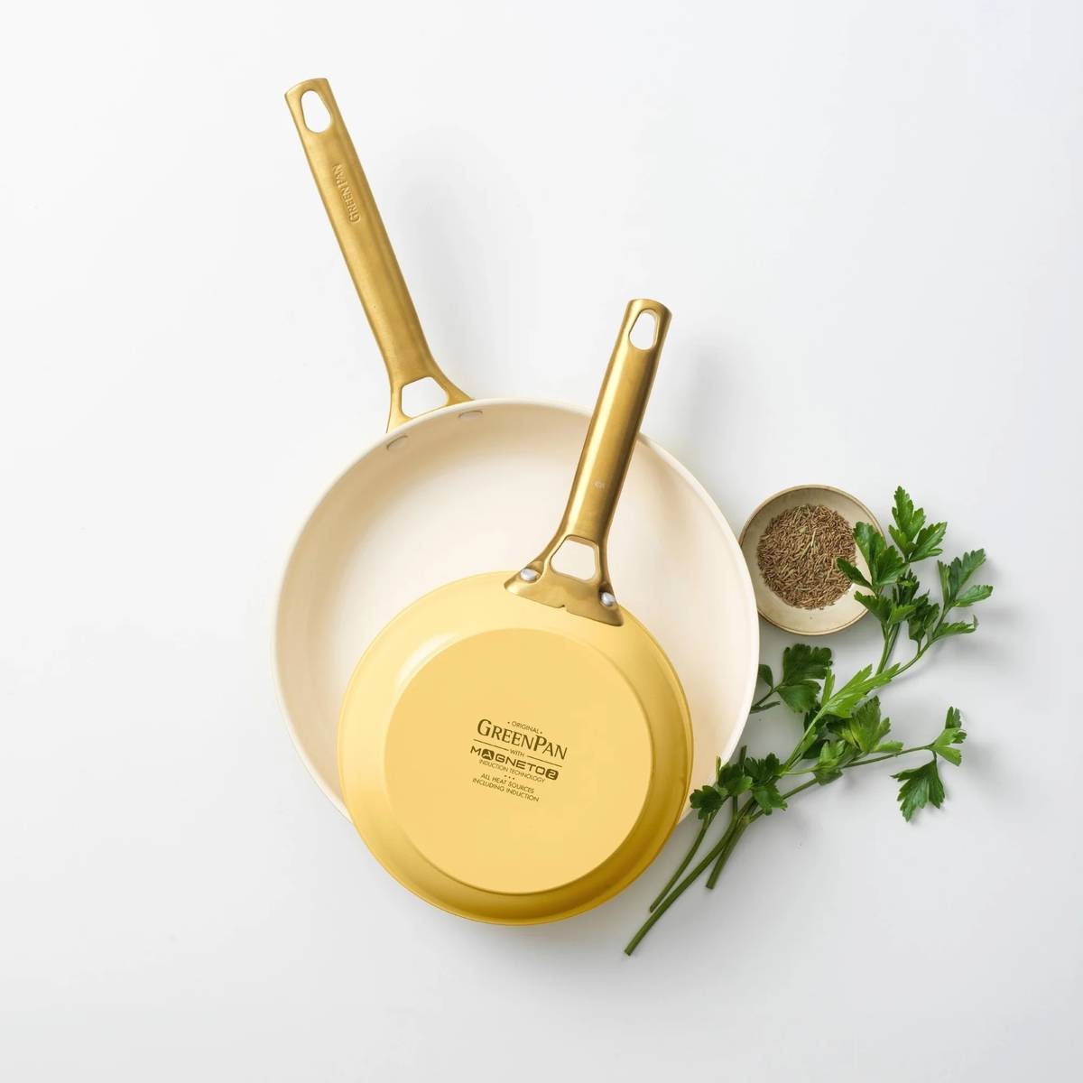 GreenPan Padova Reserve Sada pánví, 2 ks, 20 + 26 cm, žlutá