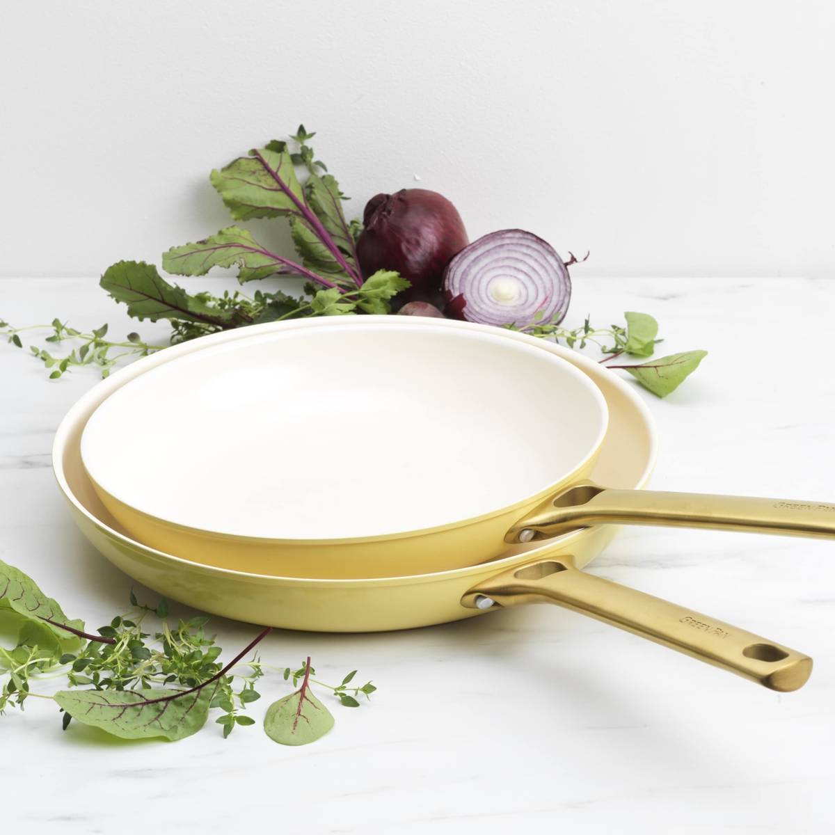 GreenPan Padova Reserve Sada pánví, 2 ks, 20 + 26 cm, žlutá