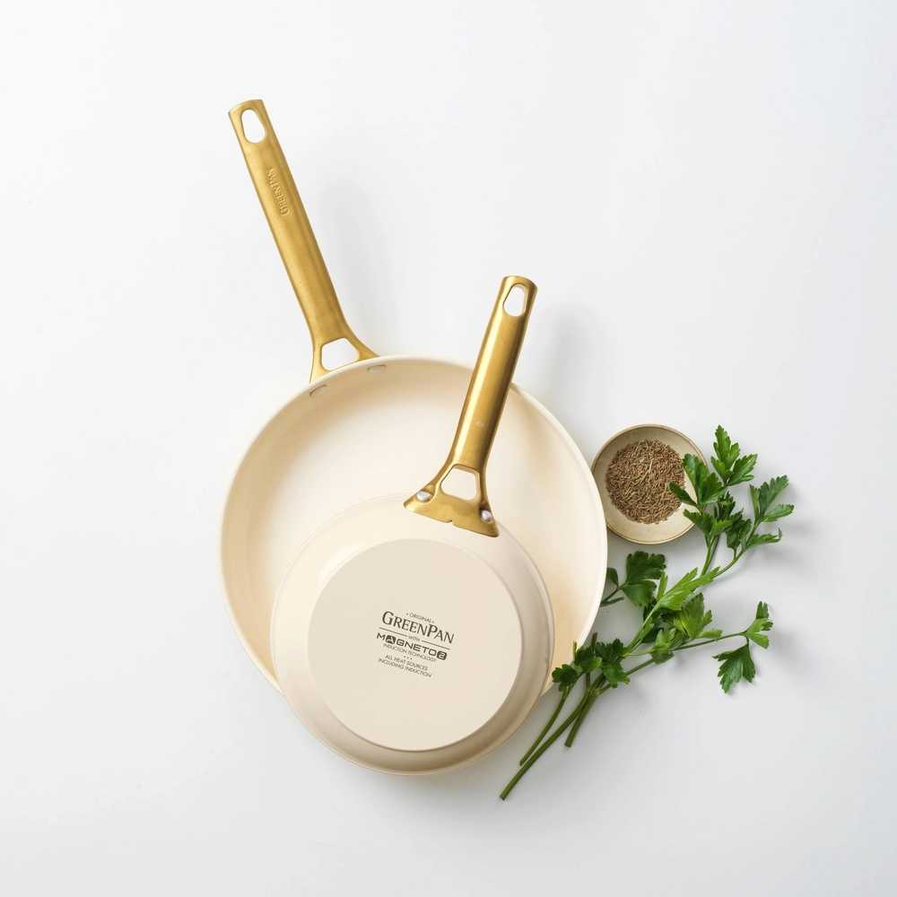GreenPan Padova Reserve Sada pánví, 2 ks, 20 + 26 cm, světle krémová