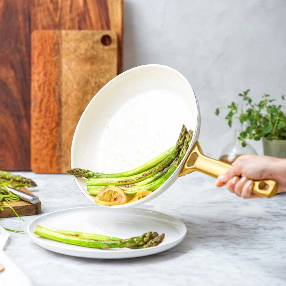 GreenPan Padova Reserve Sada pánví, 2 ks, 20 + 26 cm, světle krémová
