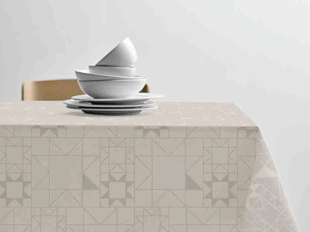 Södahl Kuchyňský ubrus 140x220 Star Damask Beige