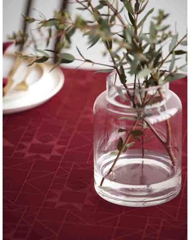 Södahl Kuchyňský ubrus 140x220 Star Damask Red