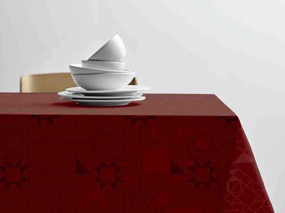 Södahl Kuchyňský ubrus 140x370 Star Damask Red