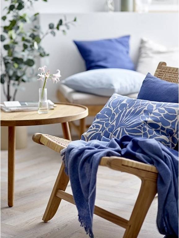 Södahl Polštář 40x60 Abstract leaves Blue