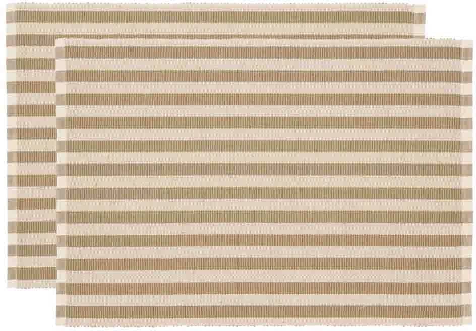 Södahl Bavlněné prostírání (sada 2 ks) 33x48 Statement Stripe Beige